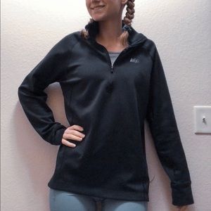 Black REI Half Zip Fleece Jacket
